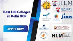 Best LLB Colleges in Delhi NCR: Admissions 2026, Exams, Fees & Placements
